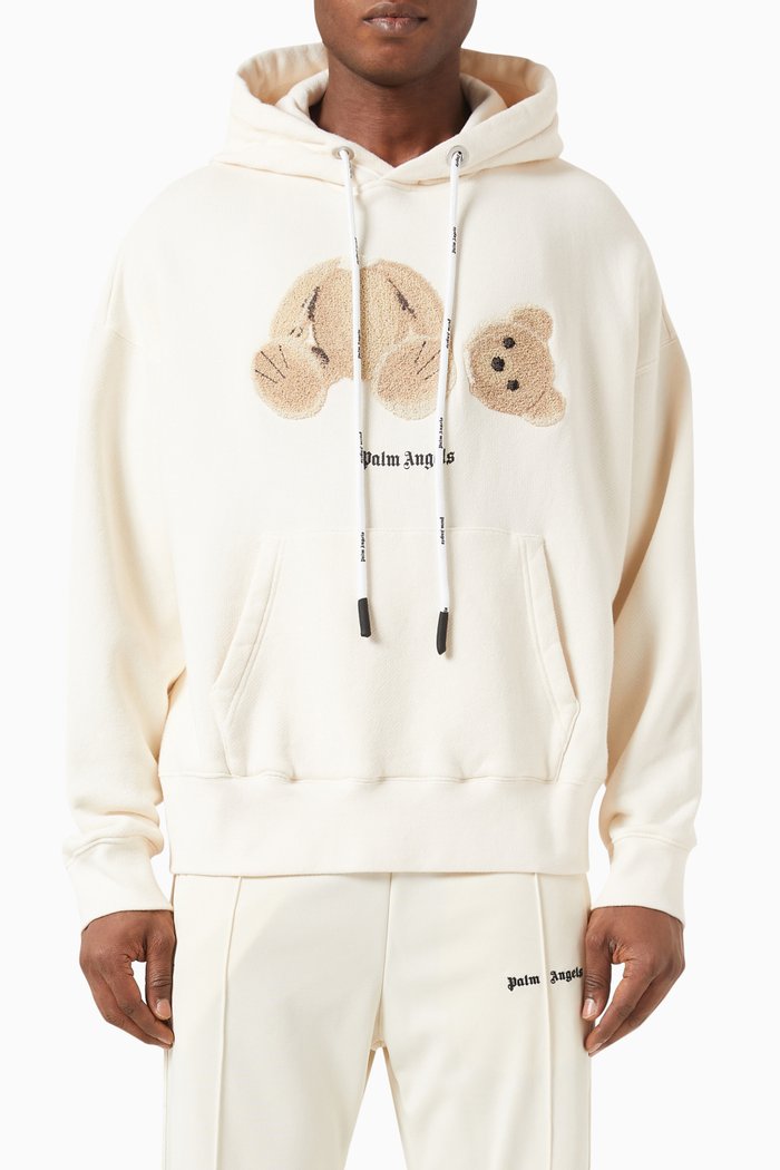 

Logo Bear Hoodie in Cotton Jersey, Neutral