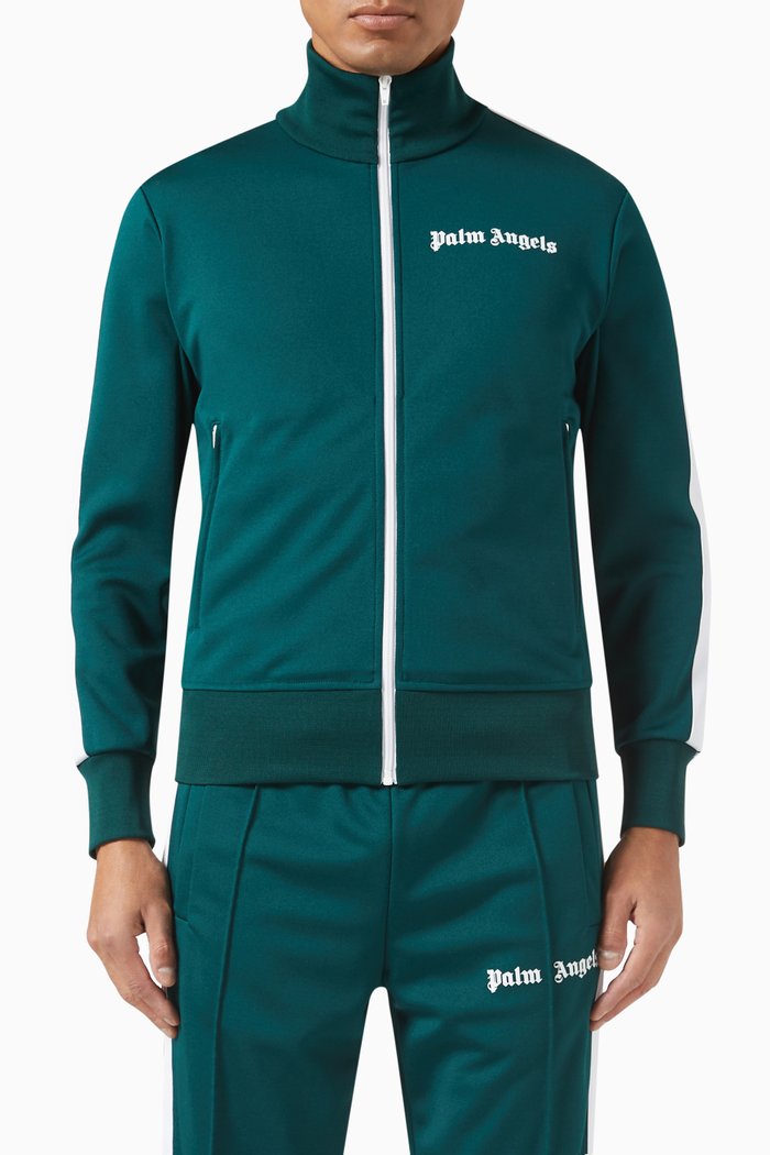 

Classic Logo Track Jacket in Nylon, Green