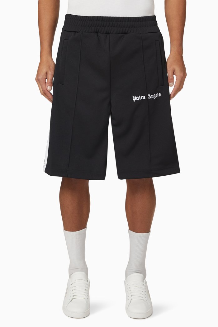 

Classic Logo Track Shorts in Technical Fabric, Black