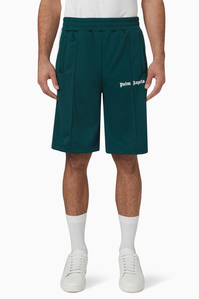 

Classic Logo Track Shorts in Technical Fabric, Green
