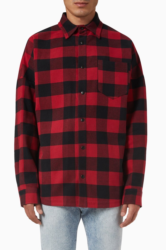 

Logo Overshirt in Cotton, Multicolour