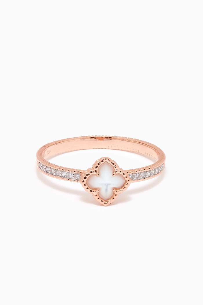 

Sharazad Jasmin Diamond Ring in 18kt Rose Gold