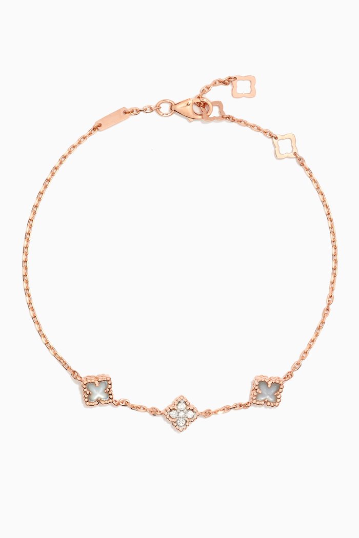 

Sharazad Jasmin Diamond Bracelet in 18kt Rose Gold