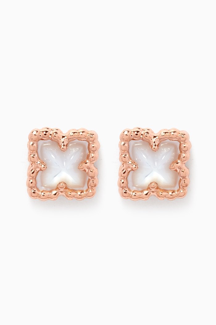 

Sharazad Jasmin Stud Earrings in 18kt Rose Gold