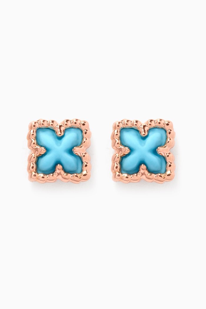 

Sharazad Jasmin Stud Earrings in 18kt Rose Gold