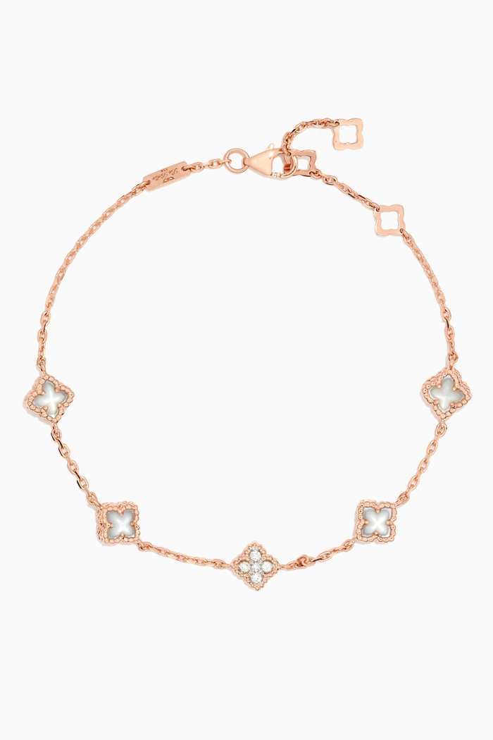 

Sharazad Jasmin Diamond Bracelet in 18kt Rose Gold