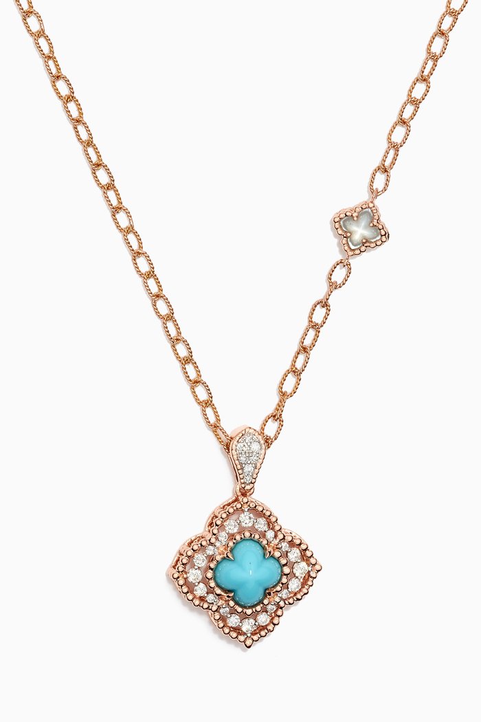 

Sharazad Jasmin Diamond Necklace in 18kt Rose Gold