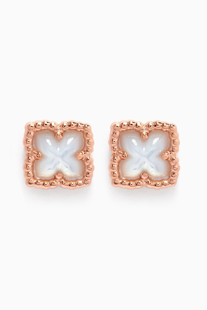 

Sharazad Jasmin Stud Earrings in 18kt Rose Gold
