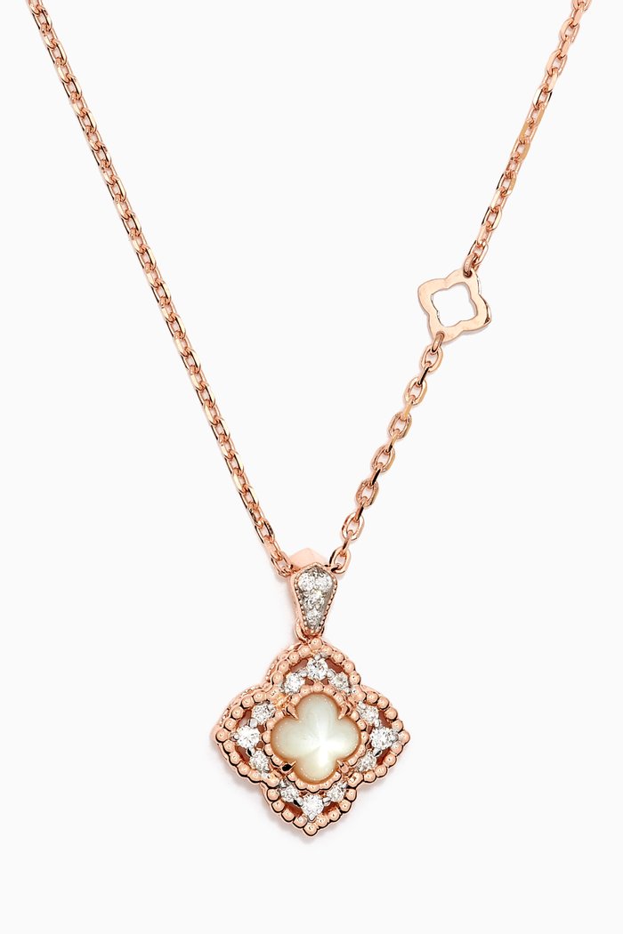 

Sharazad Jasmin Diamond Necklace in 18kt Rose Gold