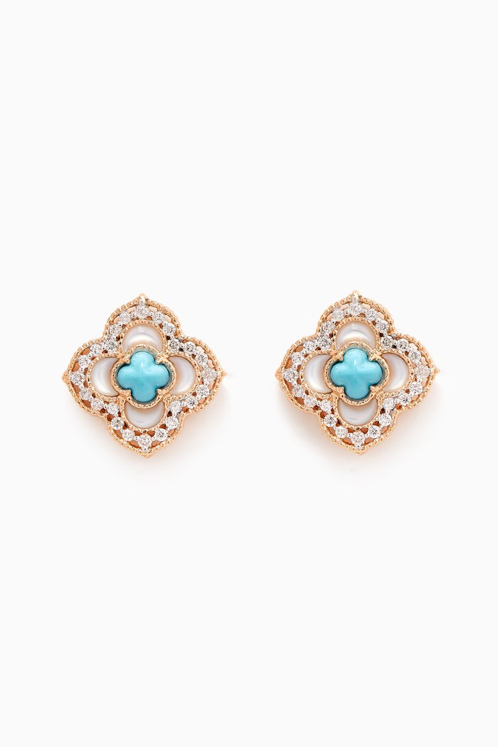 

Sharazad Jasmin Stud Earrings in 18kt Rose Gold