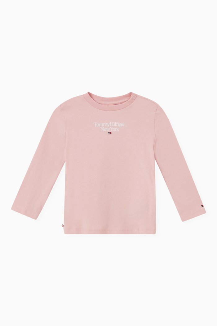 

Logo T-shirt in Cotton Terry, Pink
