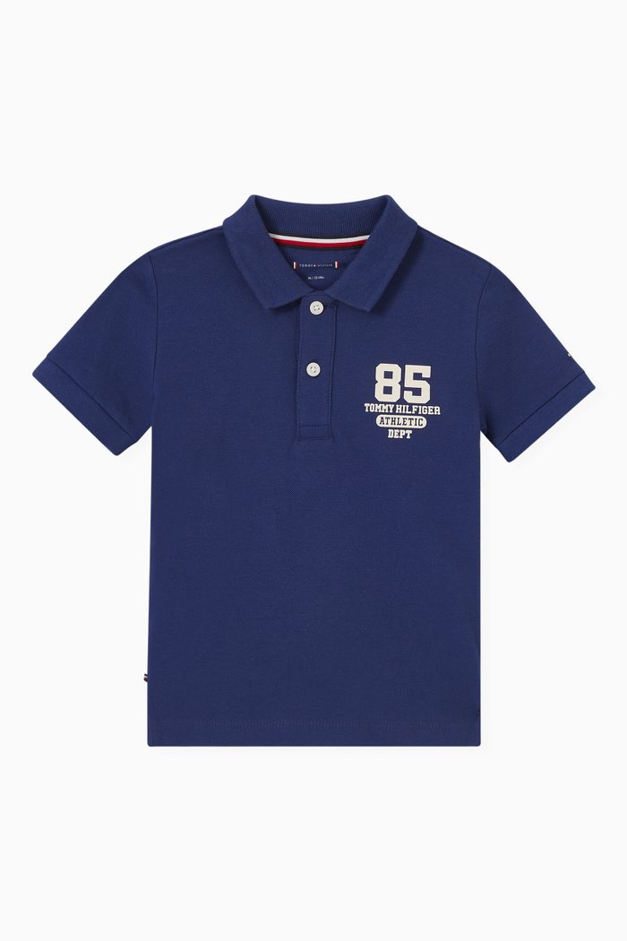 

Logo Polo Shirt in Cotton, Blue