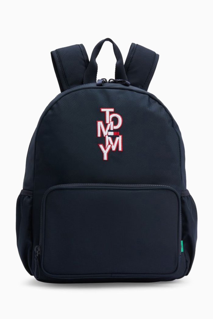 

Logo Backpack in Recycled Canvas, Blue