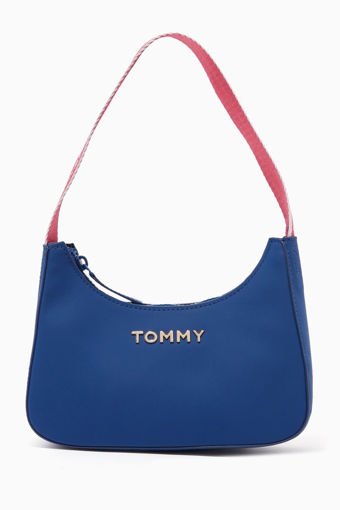 

Tommy Shoulder Bag in Faux Leather, Blue