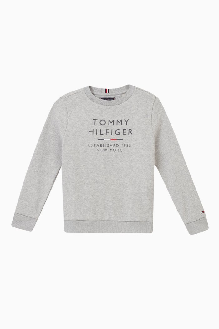 

Logo Crewneck Sweatshirt in Cotton, Grey