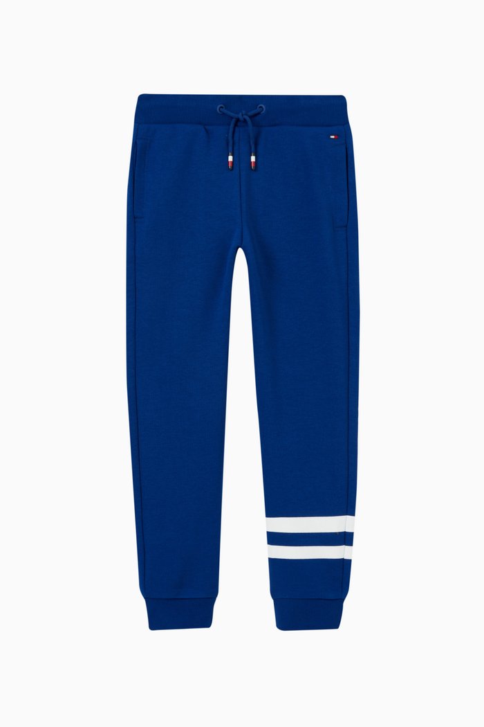 

Striped Sweatpants in Cotton, Blue