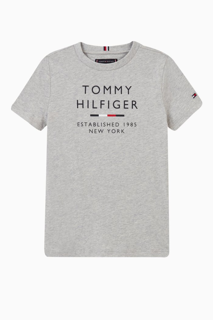 

Logo T-shirt in Cotton, Grey