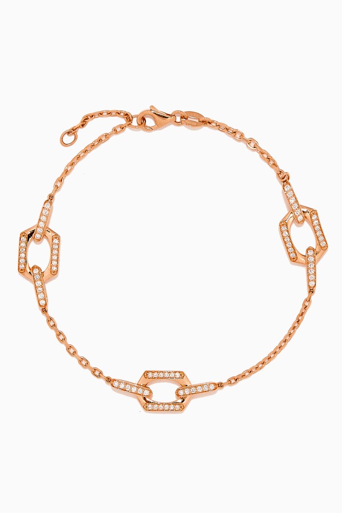 

Links Trio Diamond Bracelet in 18kt Rose Gold