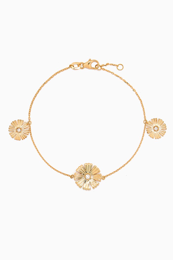 Farfasha SunKiss Diamond & Mother of Pearl Bracelet in 18kt Gold, Yellow