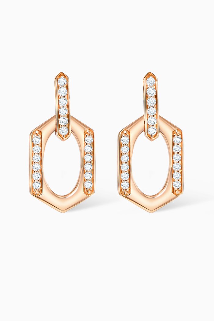 

Links Diamond Earrings in 18kt Rose Gold