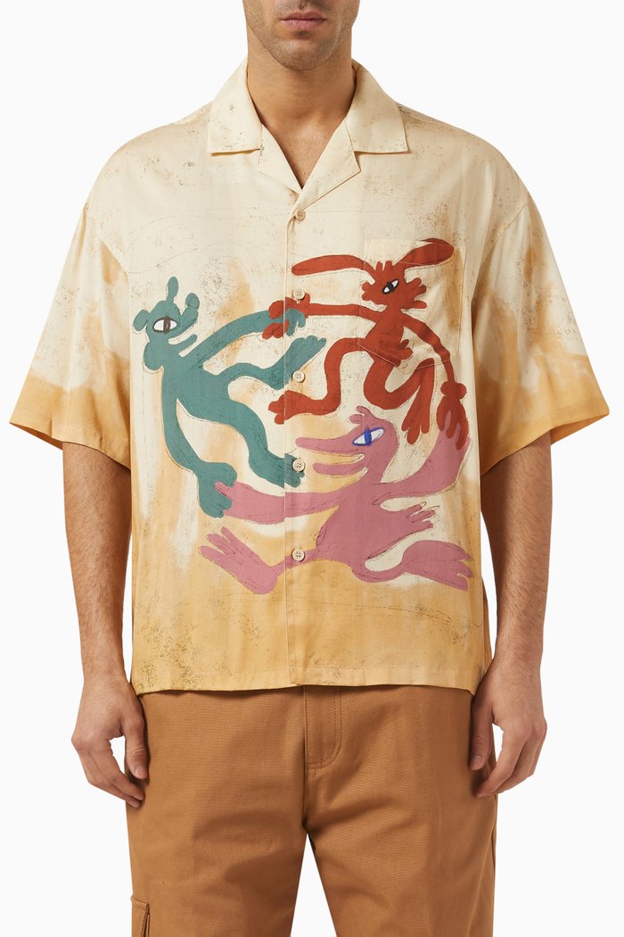 

Dancers Shirt in Rayon, Neutral