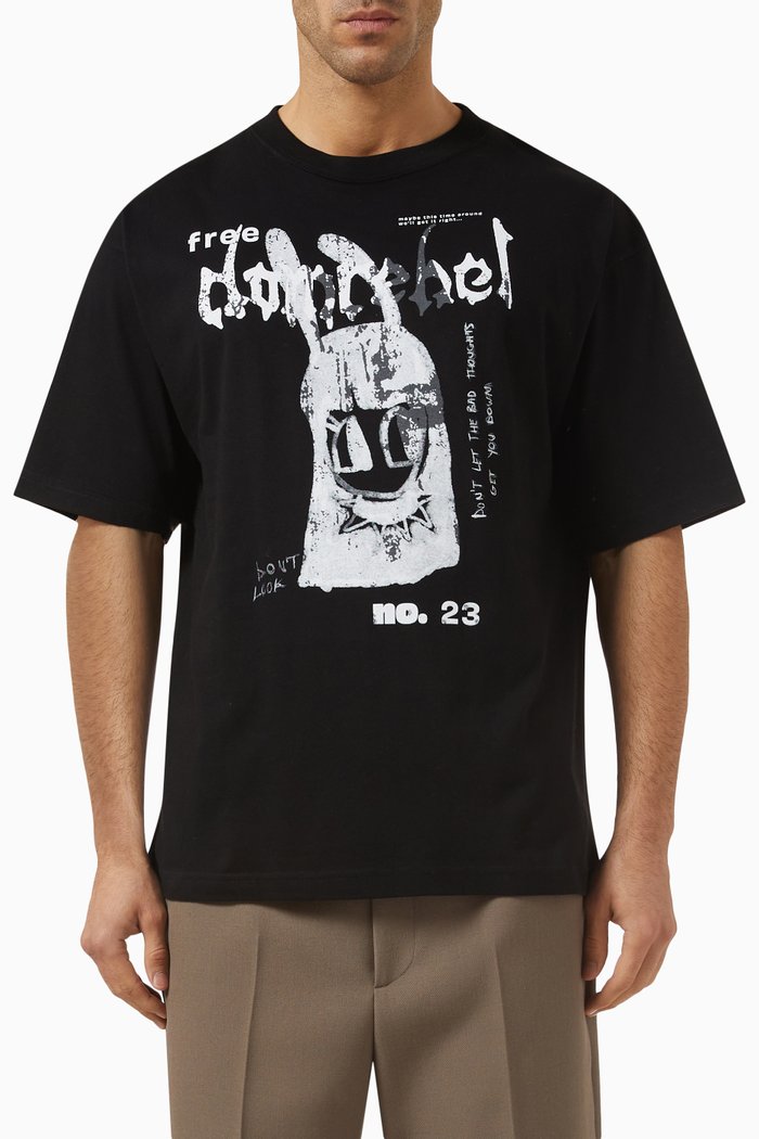 

Hun T-shirt in Cotton Jersey, Black