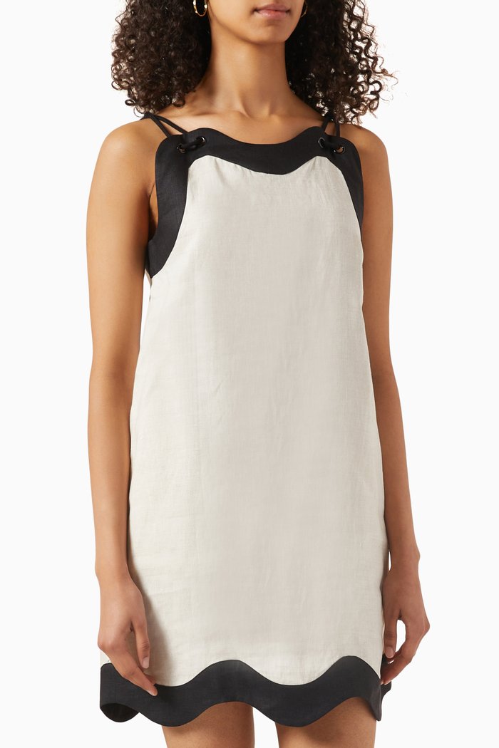

Renata Corded Strap Midi Dress, Neutral