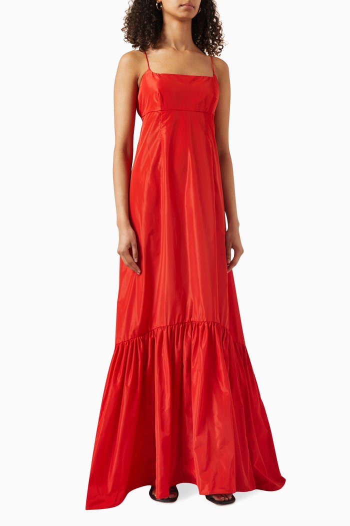 

Florence Tiered Maxi Dress, Orange