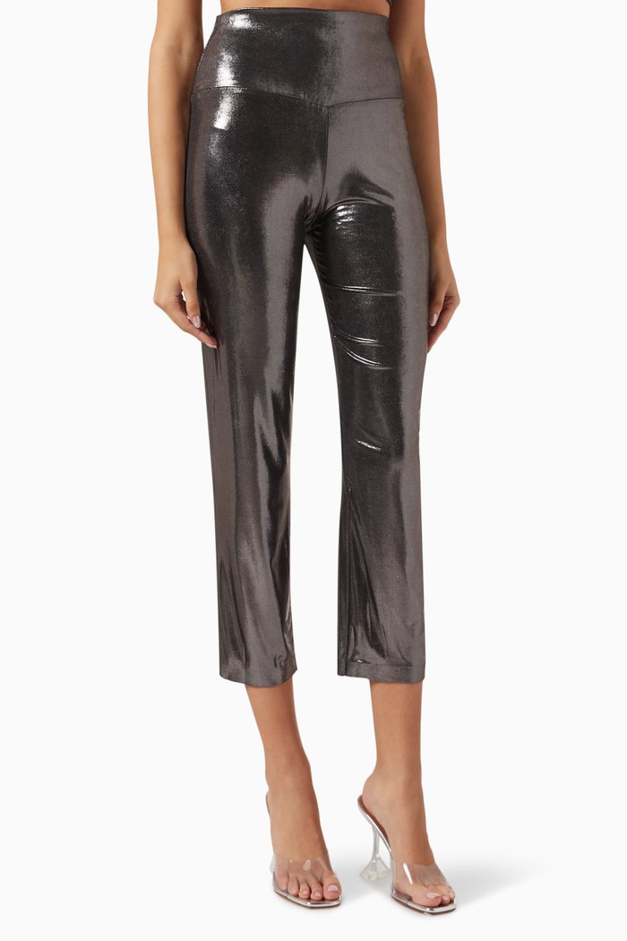 

Metallic Pencil Pants, Grey