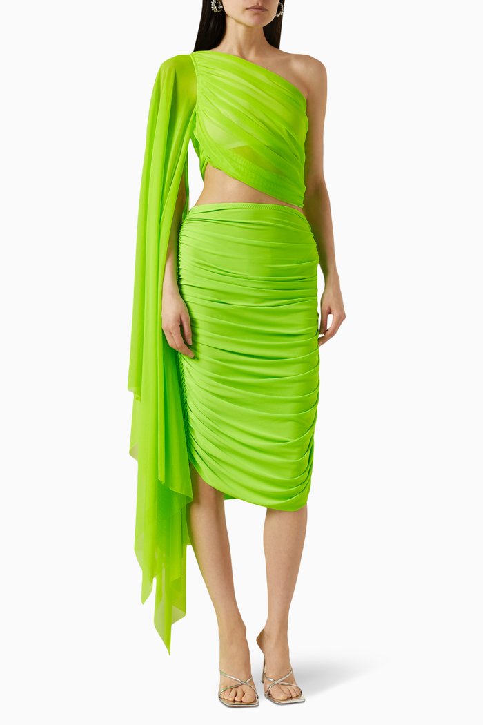 

Diana Bra Top With Sleeve in Poly Lycra, Green