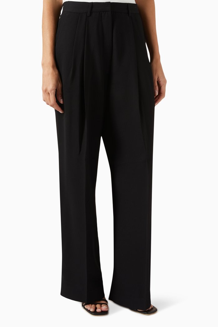

Enzo Wide Leg Pants, Black
