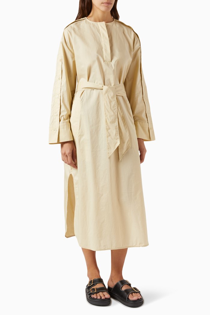 

Raven Midi Dress in Cotton, Neutral