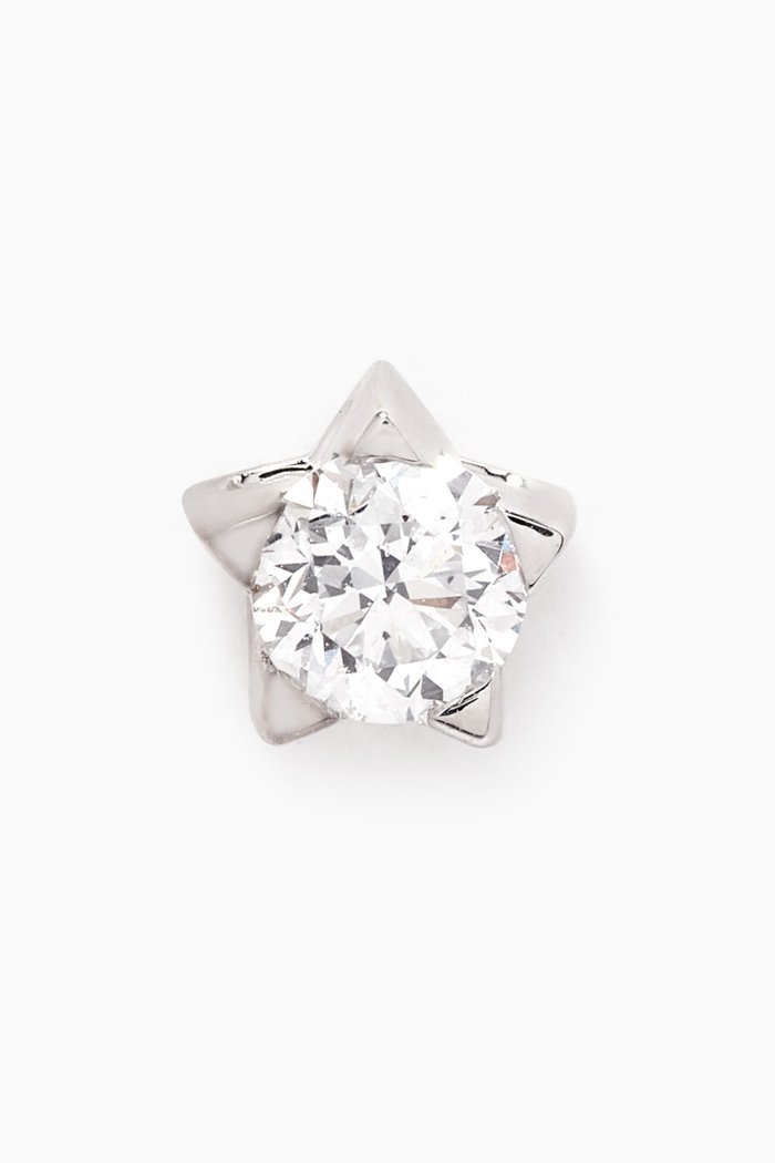 

Diamond Single Ear Piercing in 18kt White Gold