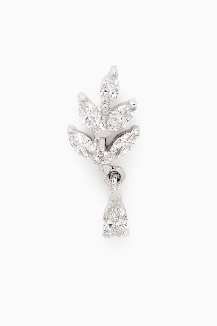 

Diamond Single Ear Piercing in 18kt White Gold