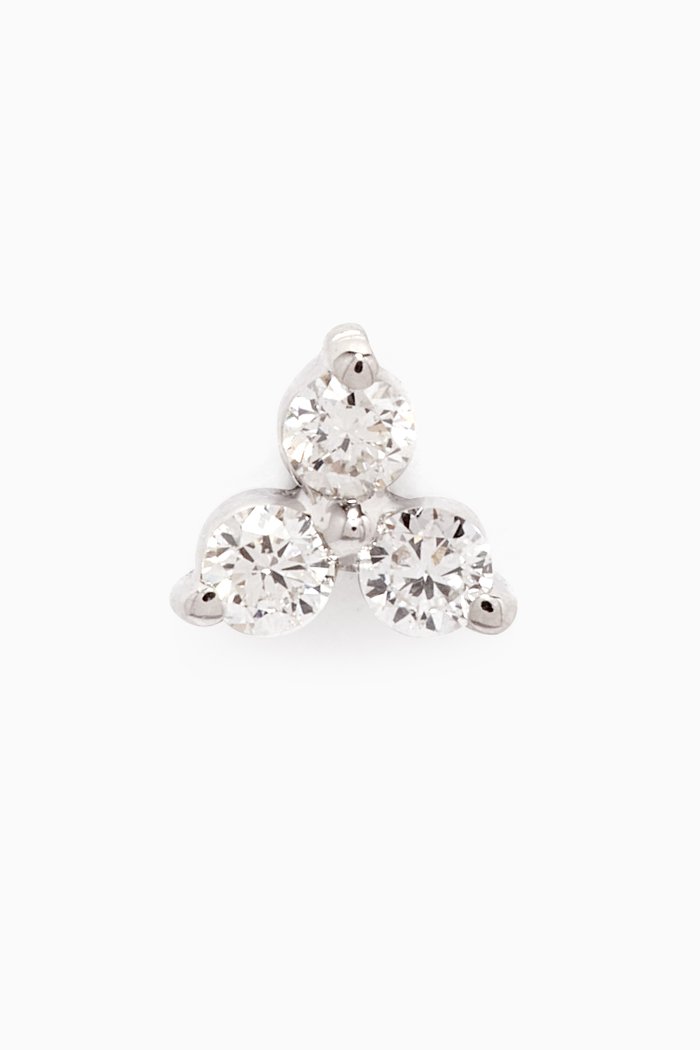 

Diamond Single Ear Piercing in 18kt White Gold