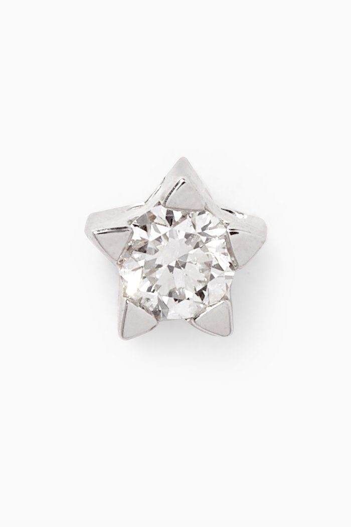 

Diamond Single Ear Piercing in 18kt White Gold