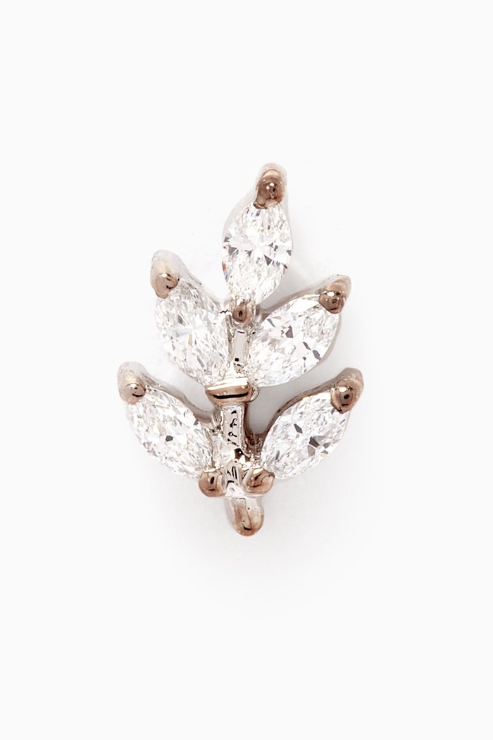 

Diamond Single Ear Piercing in 18kt White Gold
