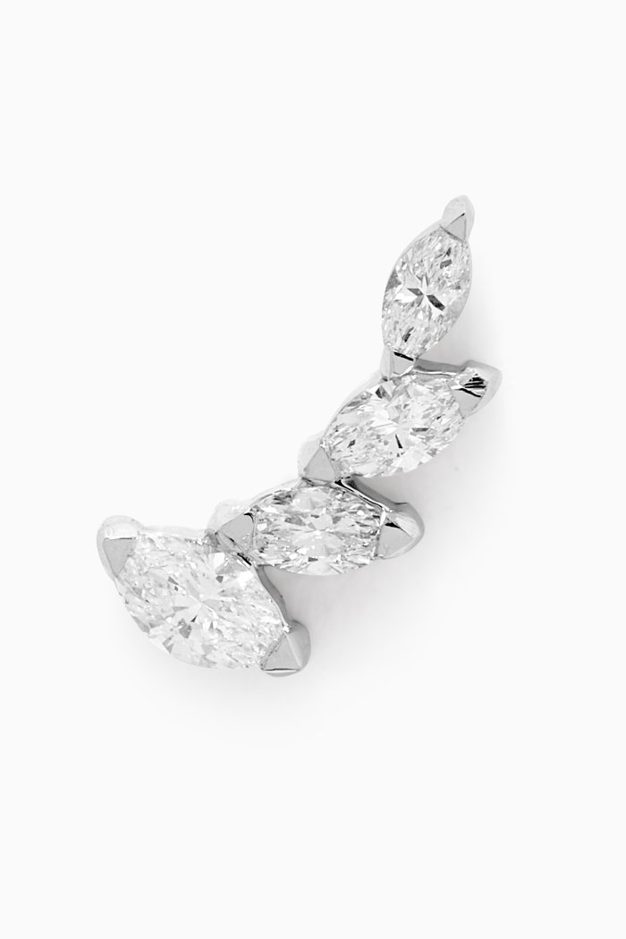

Diamond Single Ear Piercing in 18kt White Gold