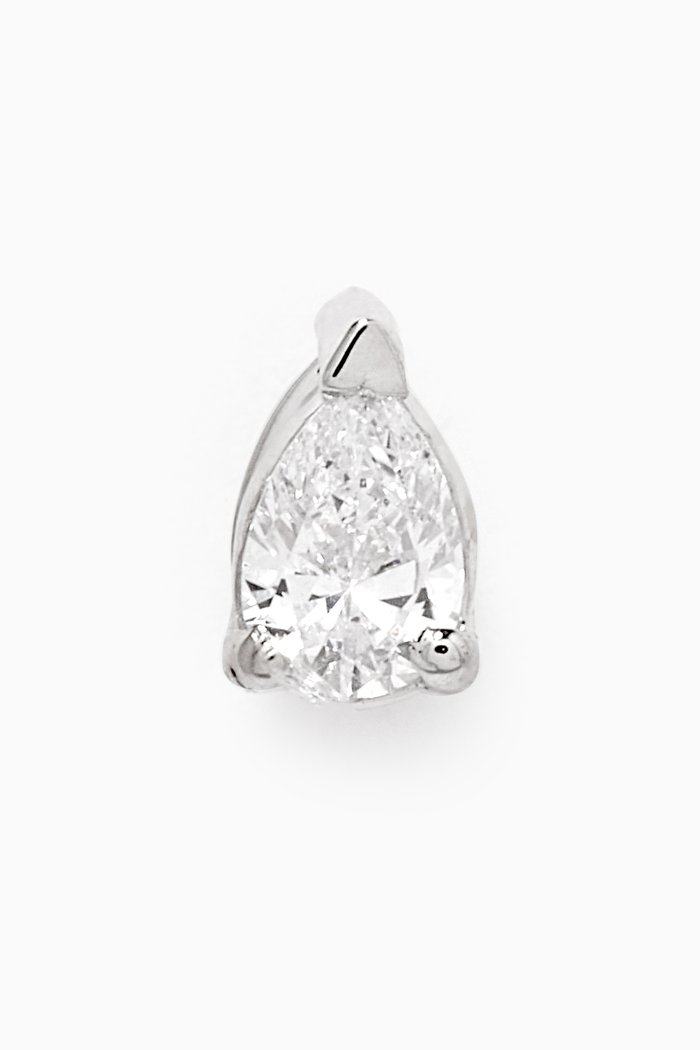 

Diamond Single Ear Piercing in 18kt White Gold