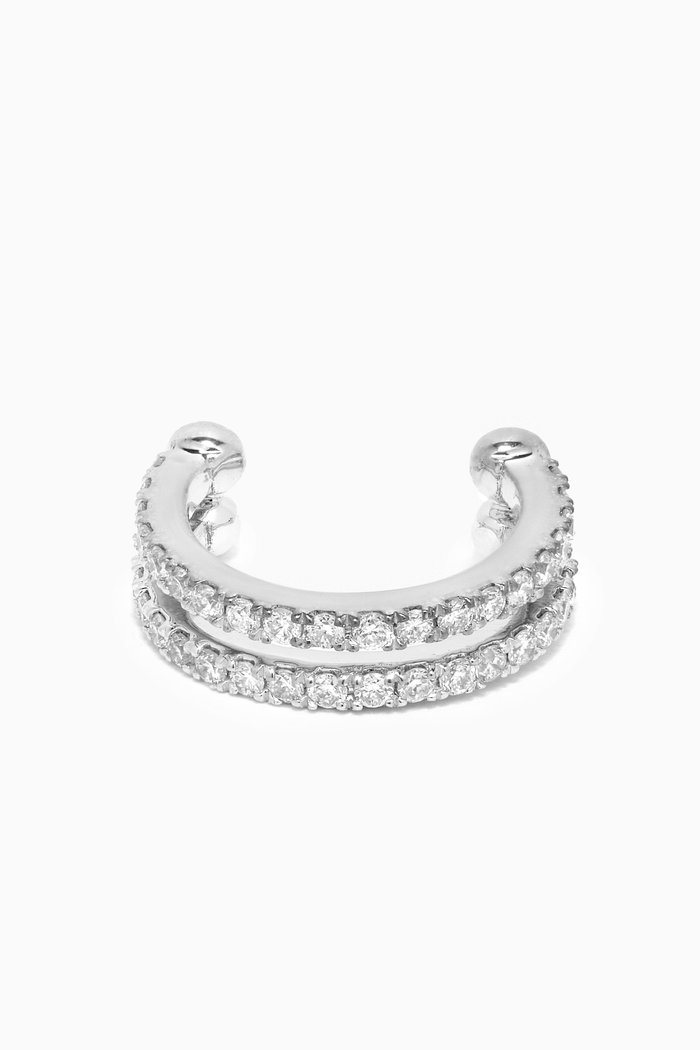 

Diamond Single Ear Cuff in 18kt White Gold