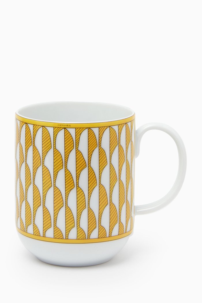 

Unused Soleil D'Hermes Mug in Porcelain, Yellow