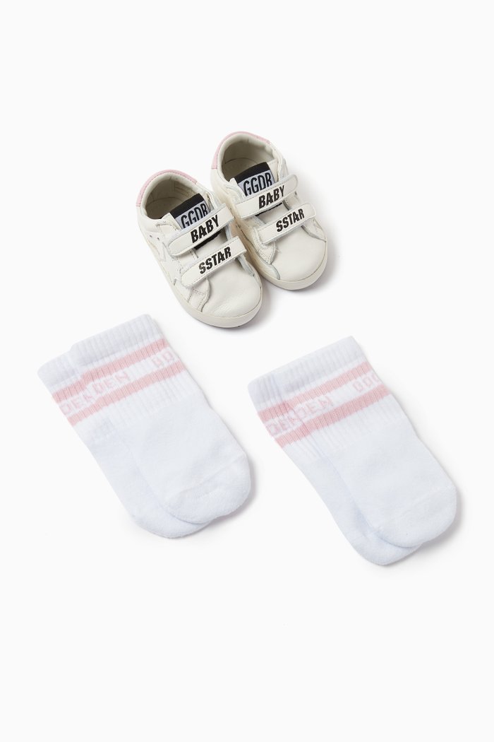 

Baby School Set in Nappa Leather, White