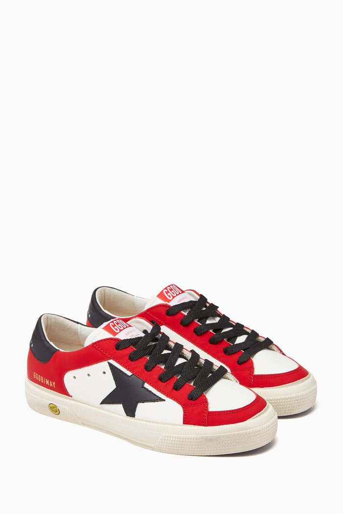 

May School Sneakers in Matte Nappa Leather, White