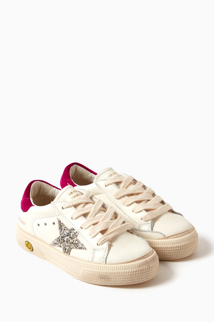 

May School Sneakers in Nappa Leather, White
