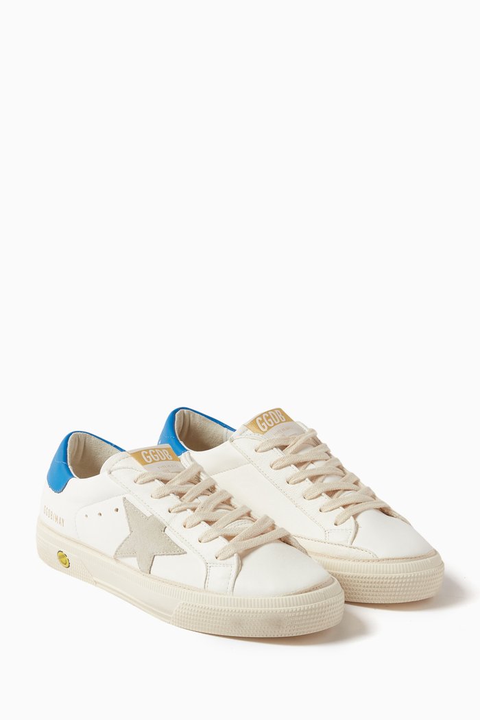 

May School Sneakers in Nappa Leather, White
