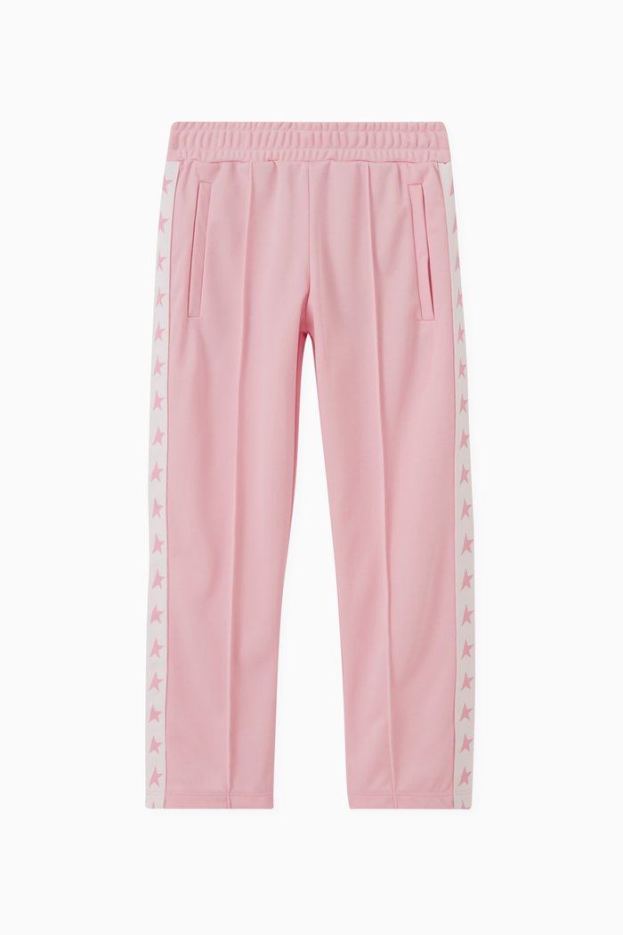 

Stars Jogging Pants in Polyester, Pink
