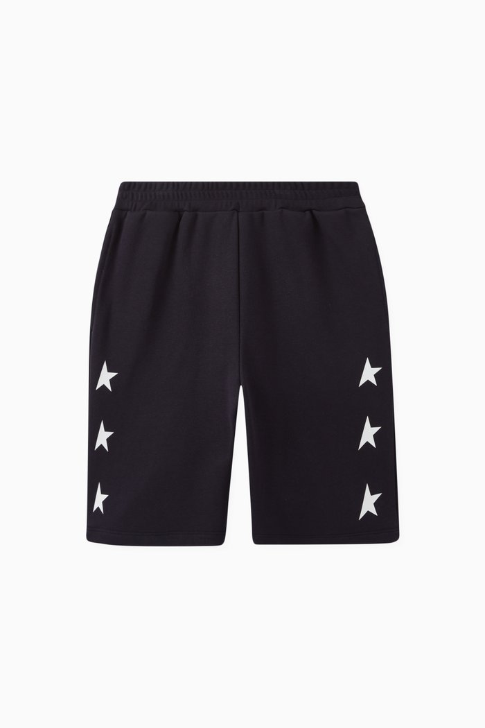 

Multistar Print Shorts in Cotton Blend, Blue