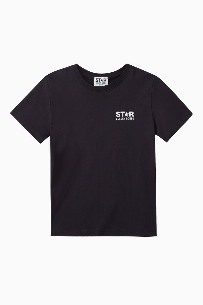 

Logo Print T-shirt in Cotton, Blue