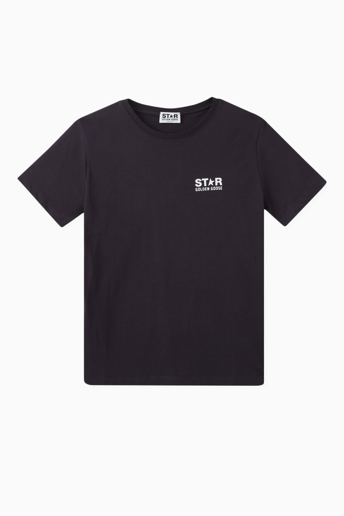 

Logo Print T-shirt in Cotton, Blue