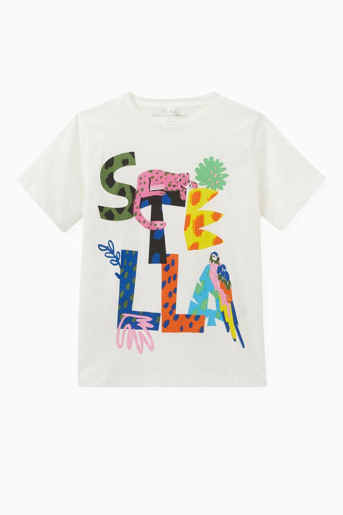 

Logo Print T-shirt in Cotton, White